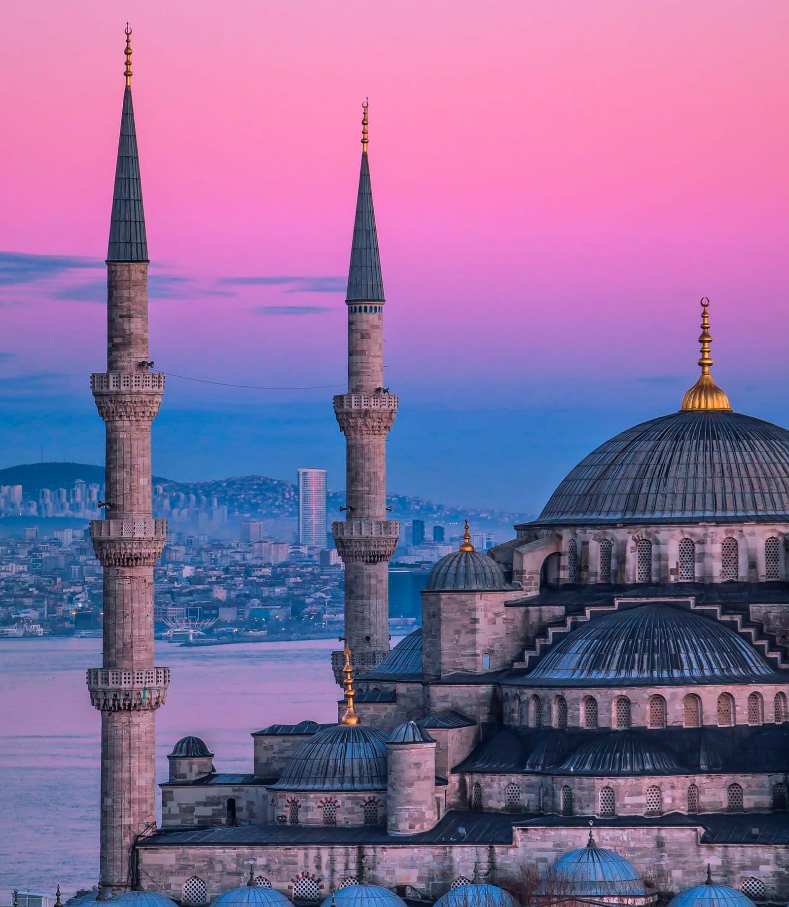 A mosque in Istanbul at sunset